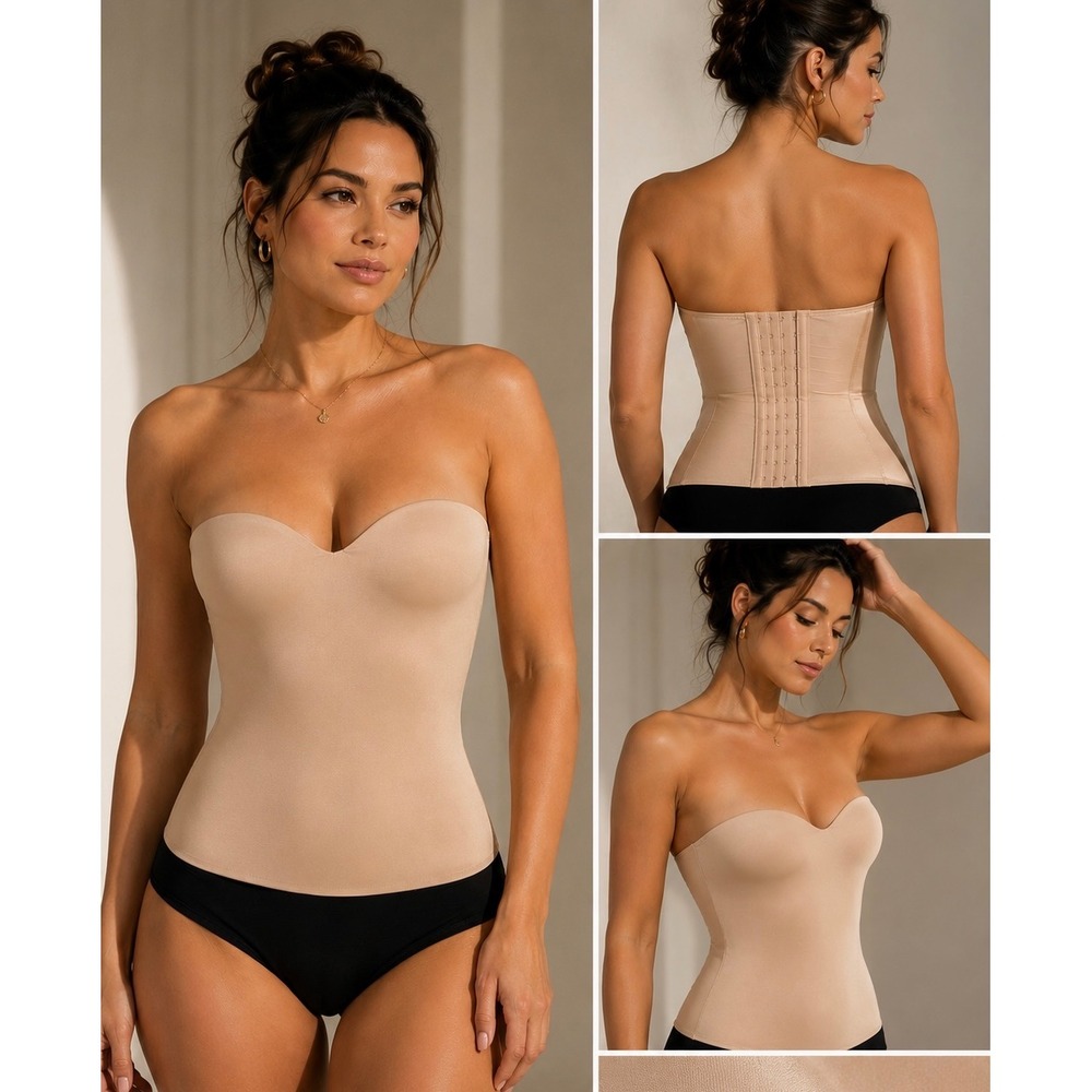 Felina Nude Strapless Shapewear Bodysuit